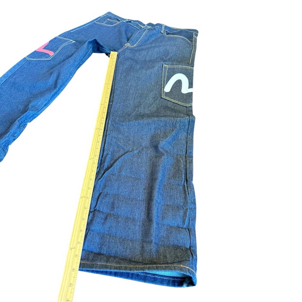Evisu Painted Seagull Jeans Size 42 Rare Y2K Japanese Streetwear Denim - Picture 6 of 17